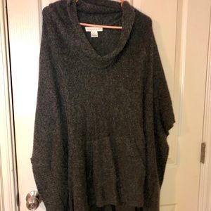 Boutique Grey Poncho